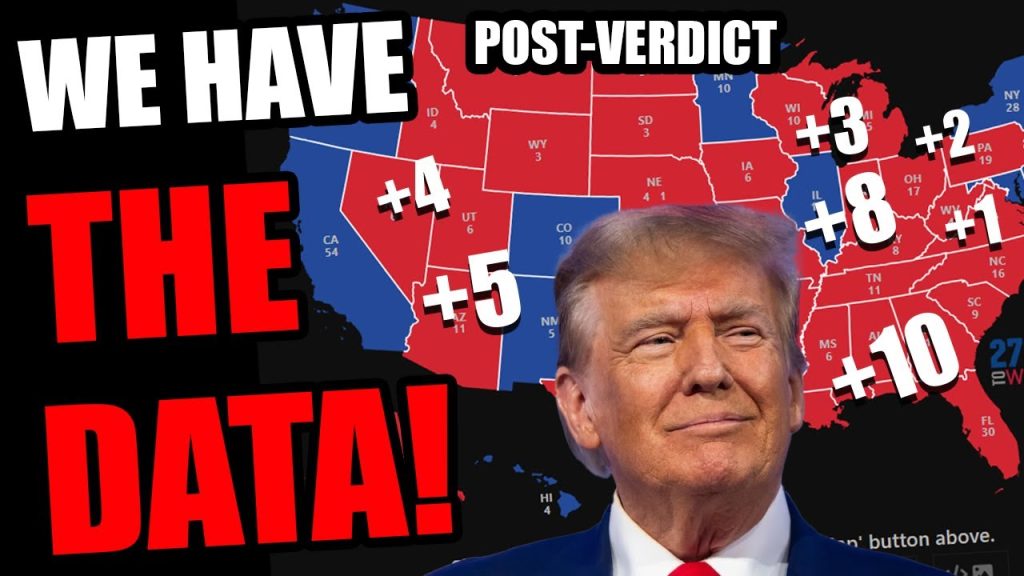 We have the data, Donald Trump GAINS after Verdict!!